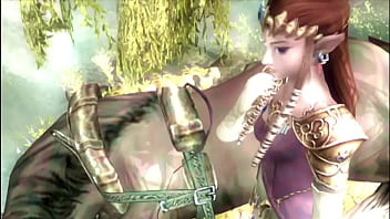 Preview 2 of Natural Big Titt - The Legend of the Naked Zelda - A Link to the Ass