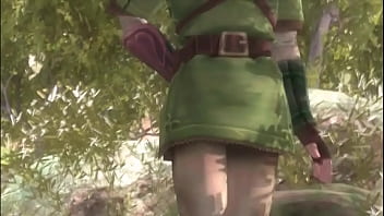 Preview 3 of Natural Big Titt - The Legend of the Naked Zelda - A Link to the Ass