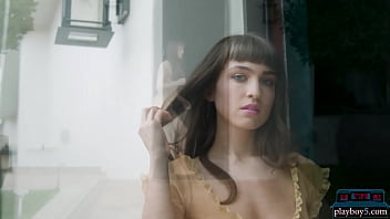 Preview 1 of Landan Muslim Sex Xvideo - Super hot all natural brunette Playboy model Ivy Rose sauna session
