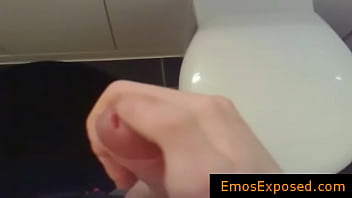 Preview 2 of Jabardast Chudai Video Seal Pack - Emo redhead jerking his penis in the mirror gay porno