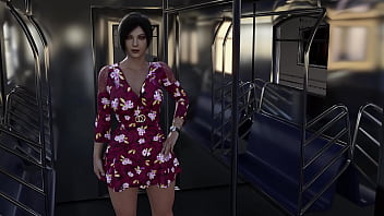 Preview 1 of Www Naina Kishore Sexvideo - Ada gets stripped by the subway
