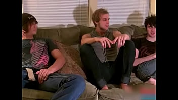 Preview 1 of Hentai 2017 - Horny twinks in steamy gay threesome gay sex