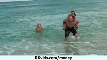 Preview 1 of Bank Robbery Porn Video - Nice girl gets nailed when is payed 11