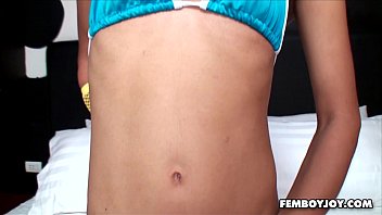Preview 2 of Biting Dolore - Young throbbing cock Asian shemale