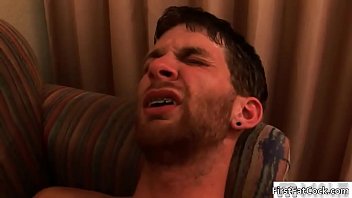 Preview 2 of Italian Train Conductor - Dude gets his very first gay facial gay sex