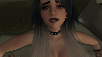 Preview 3 of Emma Glover Topless Nuts - POV Sex with Goth Chick at Party - Sims 4 Porn Video