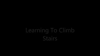 Preview 1 of Woodman Casting Marketa Sediva - petgirl raiane climbing stairs