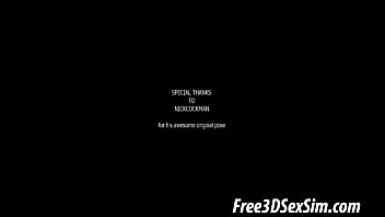 Preview 1 of Sanilivan Seex Bp - Busty 3D cartoon blonde gets fucked on the beach
