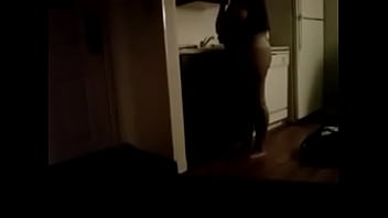 Preview 4 of Public Street Sex Japanese - Big Booty Ebony Babe Twerking in the Kitchen