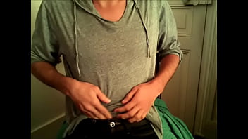 Preview 1 of The Mans Breasts - Playing with favourite toy...