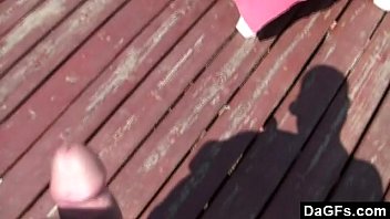 Preview 1 of Holly Harsh - Dagfs - French Threesome Outdoors
