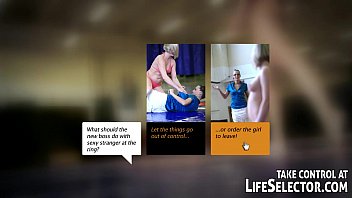 Preview 1 of Little Fucked Teen Sucks - The new boss...