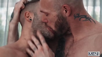 Preview 1 of Angelia Valentino Fuckecd - BROMO - Guillaume Wayne &amp_ Allen King Are So Horny For Each Other They End Making A Mess With Their Cum All Over The Place