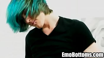 Preview 2 of Married In Movie - Emo twink Alexander Daniels tugging on his cock