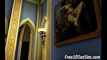 Preview 3 of Women Shit On - Foxy 3D cartoon blonde sucks cock and gets fucked