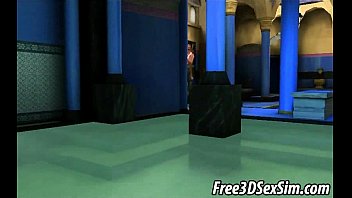 Preview 4 of Women Shit On - Foxy 3D cartoon blonde sucks cock and gets fucked