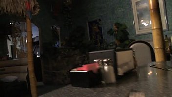 Preview 3 of Tied Gf Anal - Blonde sucks and fucks at the local restaurant