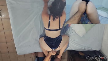 Preview 2 of V V Hot Girls - POV - THICK AND CURVY Amateur GF Bends Over For Her BF To Fuck Her Pussy