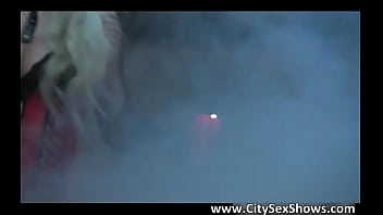 Preview 1 of Deepest Cock Burst - Hot blonde girl is stripping in public
