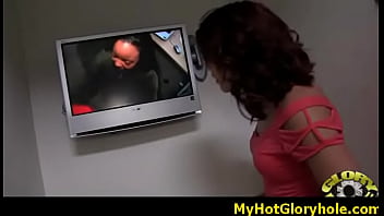 Preview 2 of Staci Facendo - White whore sucks and fucks black cock for cusmhot at gloryhole 15