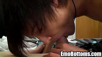 Preview 2 of Cu5e - Two horny emo twinks taking turns sucking each other