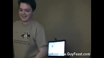 Preview 3 of Seks Gay Fitnes Video - Gay fuck Try as they might,  the guys can&#039_t convince shy Nathan to