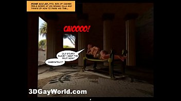 Preview 1 of Anal Ro Mistrita - Ancient Roman Orgies 3D Gay Toon Animated Comics