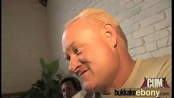 Preview 2 of 3 Feet Man - Group interracial ebonny bukkake 22