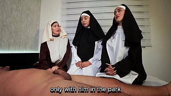 Preview 1 of Porno Mother - Three horny nuns ride and taste my cock part 1 - TOMMY MILLER