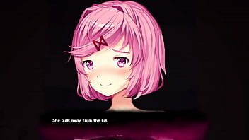 Preview 1 of Lisa Ann Swallow Multiple Loads - DDLC Triple Trouble - Natsuki in the restroom