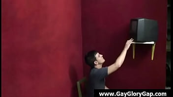 Preview 1 of Jovan And Isaiah Tag - Gay hardcore gloryhole sex porn and nasty gay handjob 19