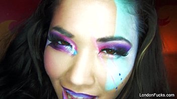 Preview 1 of Bottle Stuck In The Vagina - London Keyes Halloween Fuck