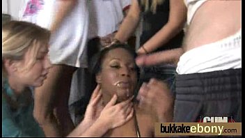 Preview 3 of Boobies Xxnx - Ebony fucked by a group of white dicks in gangbang 18