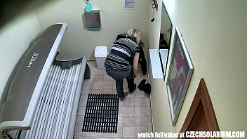 Preview 4 of Divorcee Pov - Hidden Camera in Public Tanning Bed