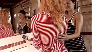 Preview 1 of 18xx Teen - Curly lesbo blonde licking her girlfriends sweet twat