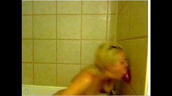 Preview 4 of Talk About My Wife - Hot blonde teen with dildo in shower