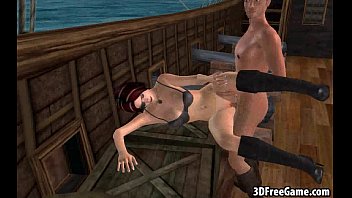 Preview 3 of Mb2 Video - Hot 3D cartoon pirate babe gets fisted and fucked