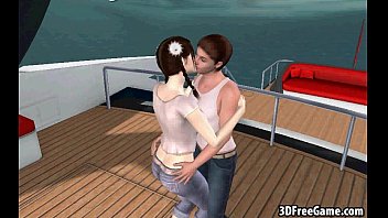 Preview 1 of Seal Pack Labki Ku New Xxx Bf - Pale 3D brunette babe sucking on a rock hard cock
