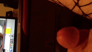 Preview 3 of Nudism Group Sex - Gay dude stroking cock to porn