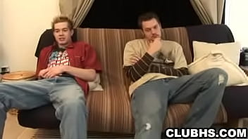 Preview 1 of Angele Wate - Two horny amateur hunks tugging on their hard cocks