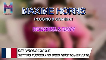 Preview 4 of Emmi Fingering - While he was cooking,  we were fucking Noochka2 pegged me hard and deep,  I moaned like a slutThen I made her squirt ...
