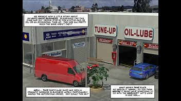 Preview 1 of Phat I Hui Yoni Xxx - Pleasing of Gay Biker 3D Cartoon Comics