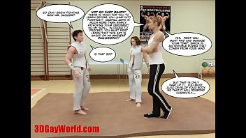 Preview 1 of Anna Bielska Giulia Uncut - KUNG FU BOYS 3D Gay Cartoon Animated Comics American Hentai