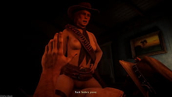 Preview 1 of Indian Porn Babes - RDR2 Porn - Sadie riding John&#039_s cock (No Sound)
