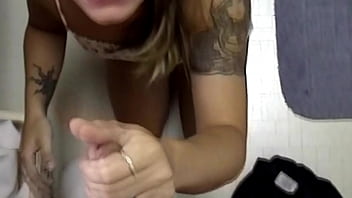 Preview 3 of Black Teen Being Come Into - Tattooed nextdoor girl