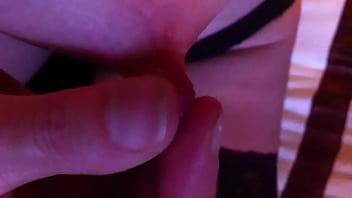 Preview 1 of Play Saxophone - Playing with my hard nipple