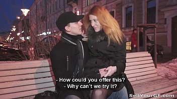 Preview 1 of Di Juwal - Sell Your GF - Hot redhead teen Renata fucked for cash