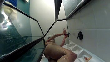 Preview 2 of Poron Move Mp4 100mb - Kirsten Price showers with an underwater camera