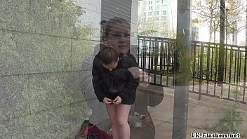Preview 3 of Amateur Blond Black Husband - Busty bbw amateur Charlies public nudity and crazy exhibitionism outdoors