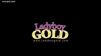 Preview 1 of Oman Badalo Sex - Lovely ladyboy gets butt masturbated in bed